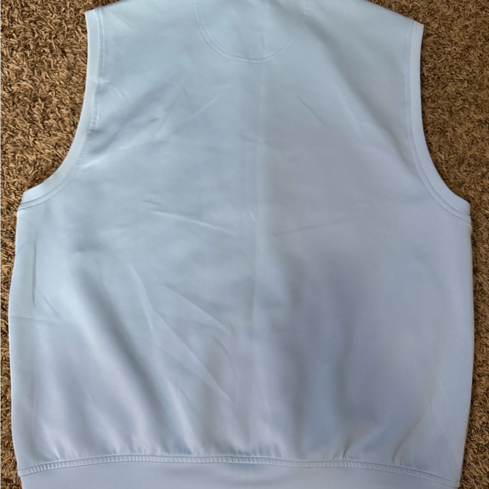Light Blue Donald Ross Medium Sleeveless Vest with PFC Logo - Picture 3 of 8